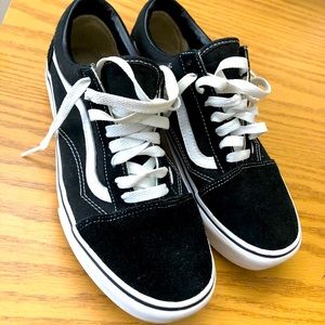 Black Platformed Vans